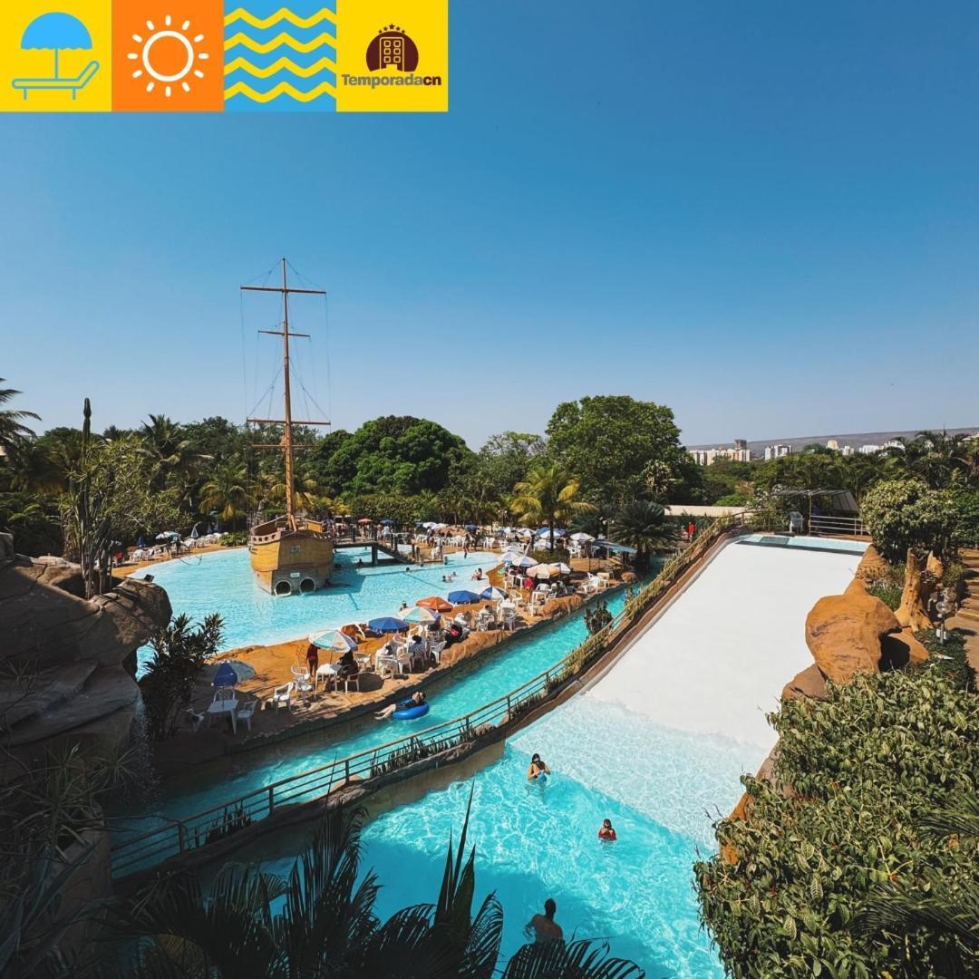 Aparthotel Piazza Com Acesso Ao Acqua Park à Caldas Novas Extérieur photo